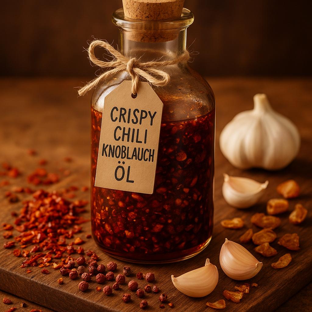 Feurig, knusprig, unwiderstehlich: Mein selbstgemachtes Crispy Chili Knoblauch Öl!