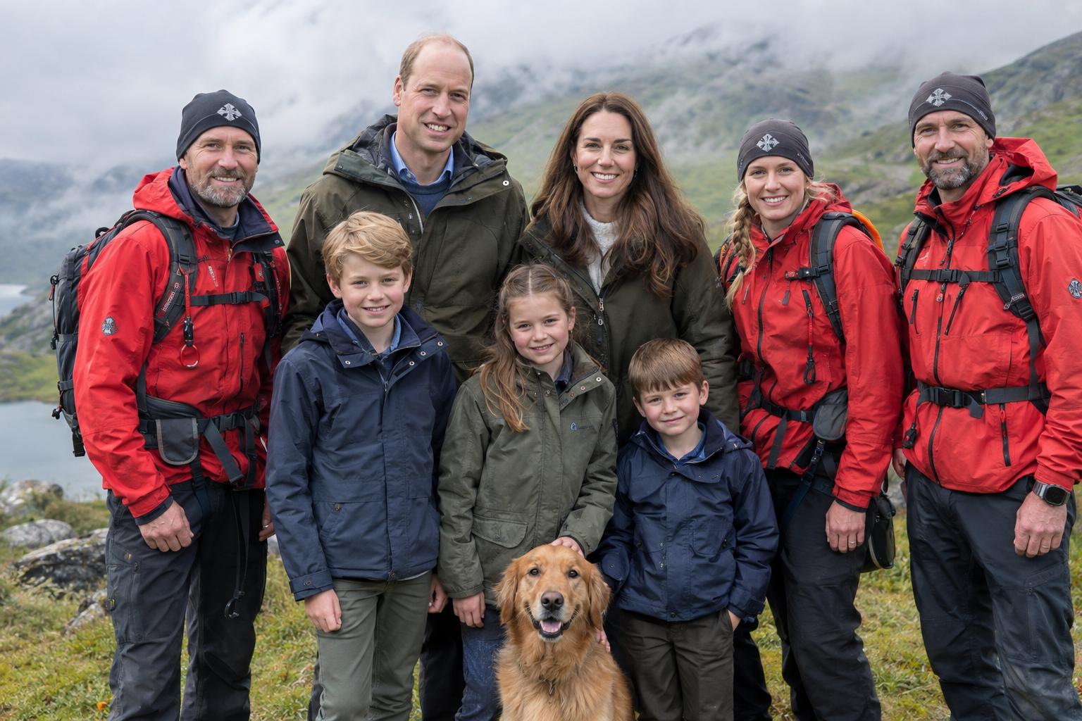 Kate Middleton und Prinz William zeigen seltenes Familienfoto – und plötzlich dreht sich alles um einen Bergrettungshund