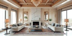 Elegantes Interieur, das den Wandel des Luxus zeigt.