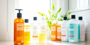 Shampoo und Conditioner Flaschen