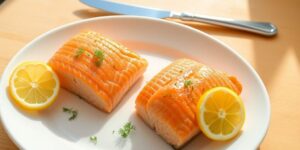 Lachsfilets mit Zitrone und Dill