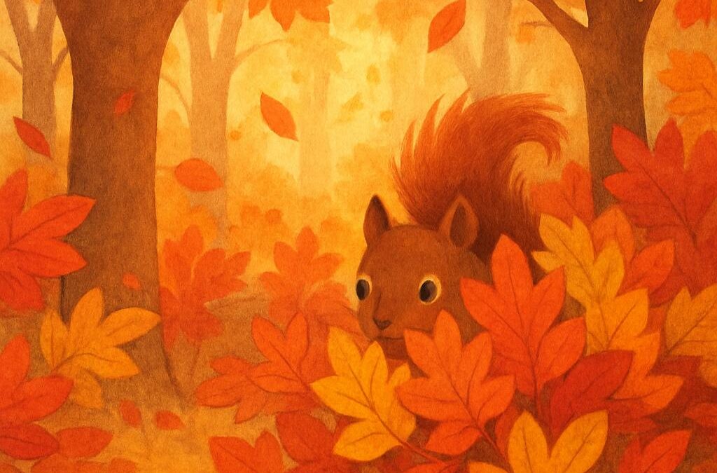 Ein Blättermeer und das unsichtbare Eichhörnchen – Herbstlicher Suchspaß für Fortgeschrittene