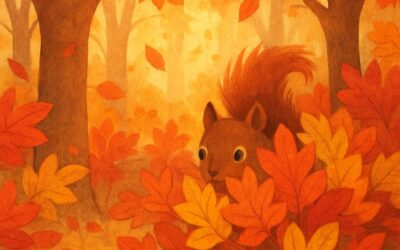 Ein Blättermeer und das unsichtbare Eichhörnchen – Herbstlicher Suchspaß für Fortgeschrittene