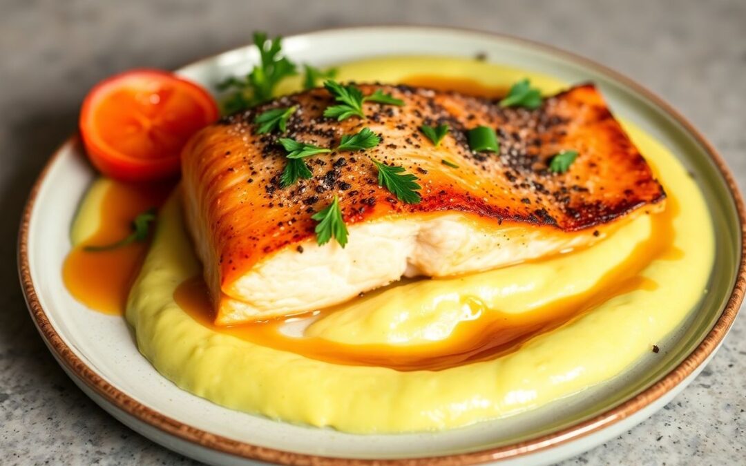 Lachs mit Selleriepüree: Ein Raffiniertes Festessen für Fischliebhaber