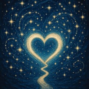 Symbolisches Bild für emotionale Veränderung durch Sternenkonstellationen