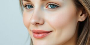 Natürlich glatte Haut nach Botoxbehandlung.