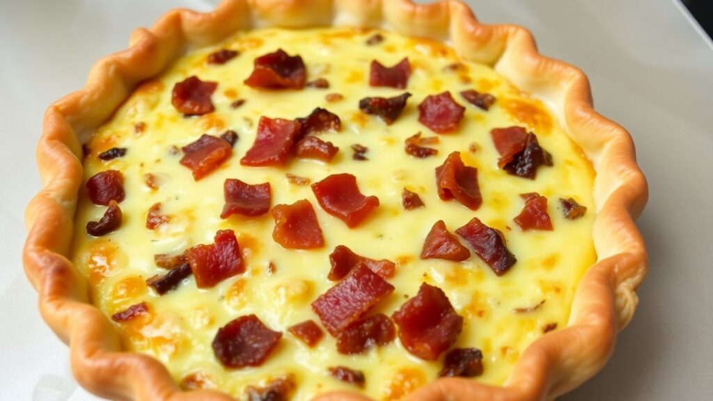 Saftige Quiche Lorraine mit Blätterteig