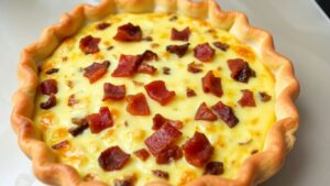 Saftige Quiche Lorraine mit Blätterteig