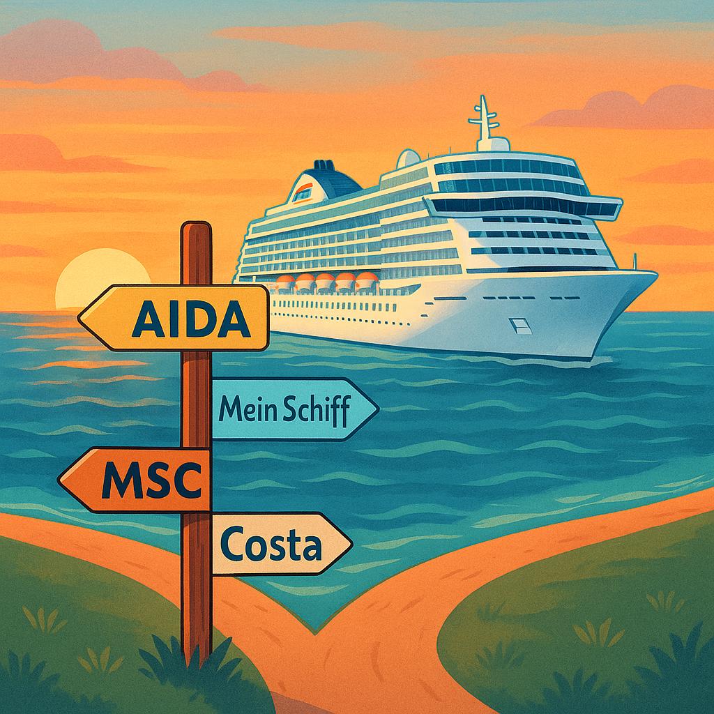 Übersicht der geeignetsten Kreuzfahrt-Reedereien für Familien mit Kindern – AIDA, Mein Schiff, MSC und Costa im Vergleich