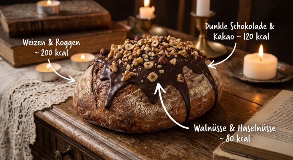 Rustikaler und saftiger Nusskuchen mit Schokoglasur