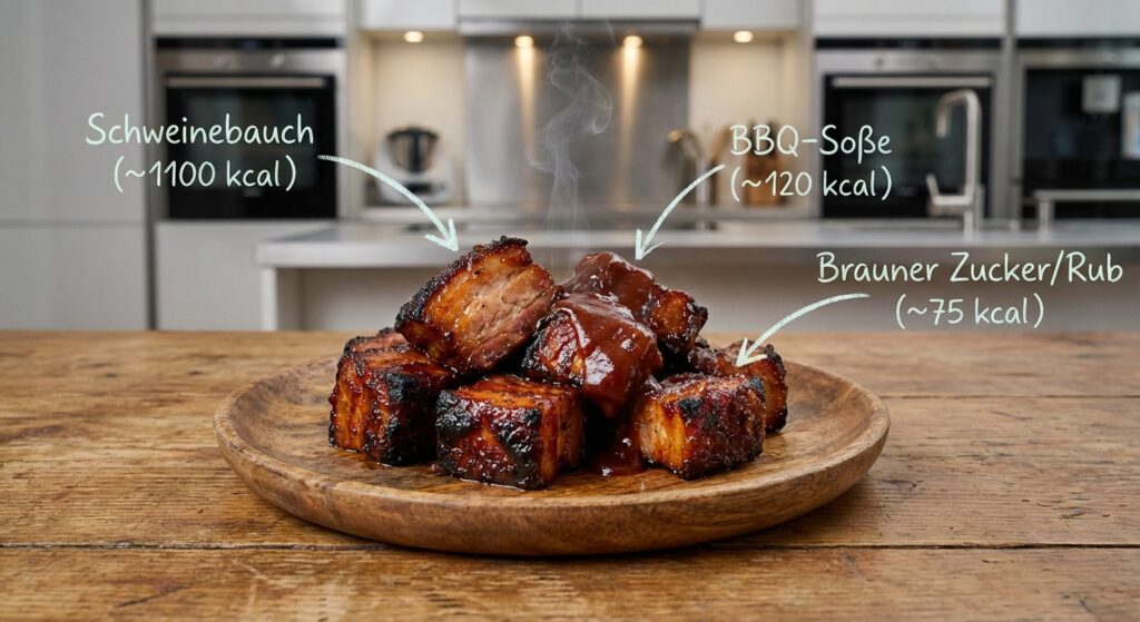 Klebrige Pork Belly Burnt Ends aus der Heißluftfritteuse
