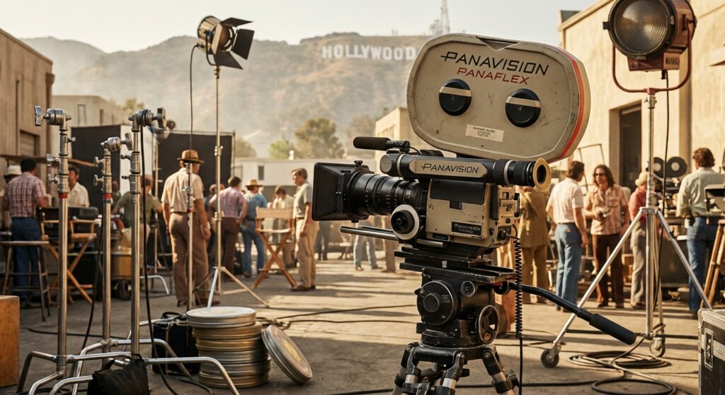 Vintage Filmkamera in Hollywood