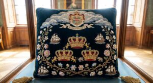 Symbolisches Bild von royaler Freude und Eleganz ohne Personen