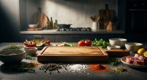 Symbolisches Bild eines multifunktionalen Grillbretts in einer Küche