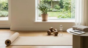 Symbolisches Bild von effektiven Körperübungen zuhause ohne Geräte