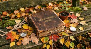 Familienalbum und Herbstblätter - Symbolik der Familienverbindungen