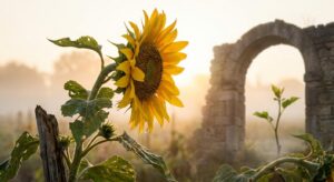 Sonnenblume als Symbol für Genesung und Hoffnung