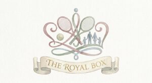 Symbolische Darstellung einer Krone und eines Tennisballs als Hinweis auf Wimbledon und Royals