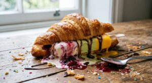 Croissant umhüllt Eiscreme - Der perfekte Sommer-Snack