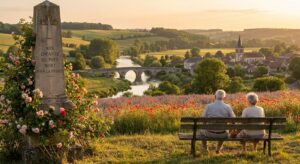 Symbolische Szene der Provence, die Frieden und Harmonie ausdrückt