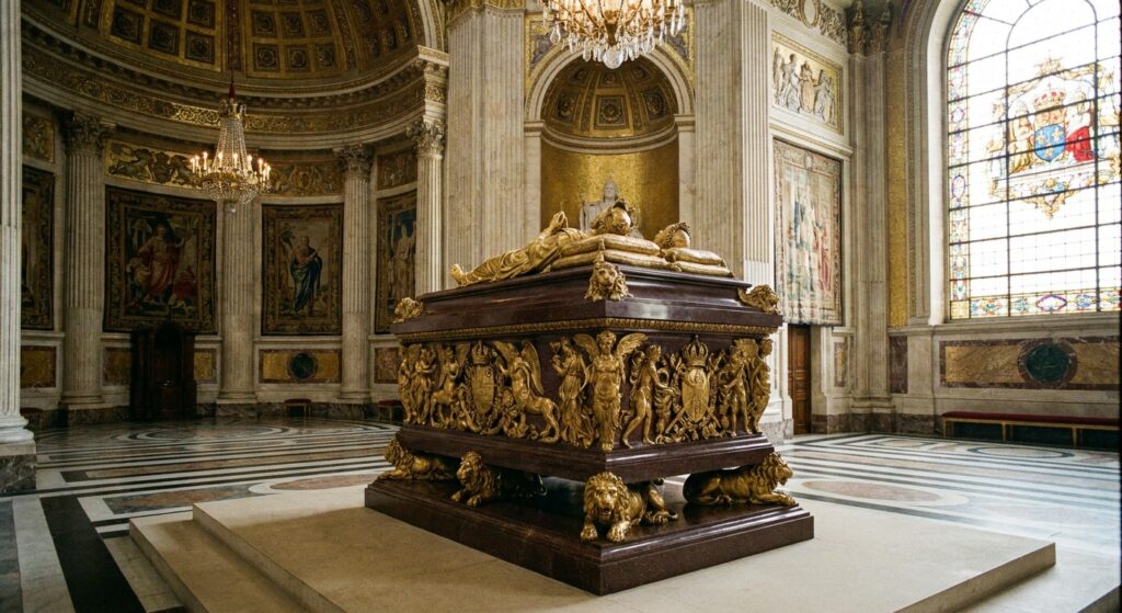 Majestätischer Sarkophag im königlichen Mausoleum von Norwegen