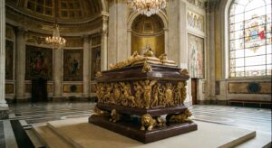 Majestätischer Sarkophag im königlichen Mausoleum von Norwegen
